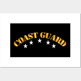 Coast Guard - Coast Guard w Silver Stars Posters and Art